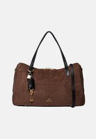 MARC ELLIS Borsa a spalla ROBYNNE-KEYCH marrone cioccolato per donna con morbida texture scamosciata ROBYNNE-KEY CH MARC ELLIS 