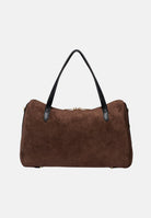 MARC ELLIS Borsa a spalla ROBYNNE-KEYCH marrone cioccolato per donna con morbida texture scamosciata ROBYNNE-KEY CH MARC ELLIS 