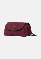 MARC ELLIS Borsa a tracolla SIBYL SUEDE burgundy bordeaux  per donna con elegante patta frontale trapuntata SIBYL-SUEDE BU MARC ELLIS 