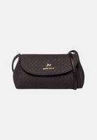 MARC ELLIS Borsa a tracolla SIBYL SUEDE marrone cioccolato per donna con elegante patta frontale trapuntata SIBYL-SUEDE CH MARC ELLIS 