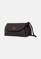 MARC ELLIS Borsa a tracolla SIBYL SUEDE marrone cioccolato per donna con elegante patta frontale trapuntata SIBYL-SUEDE CH MARC ELLIS 