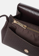 MARC ELLIS Borsa a tracolla SIBYL SUEDE marrone cioccolato per donna con elegante patta frontale trapuntata SIBYL-SUEDE CH MARC ELLIS 