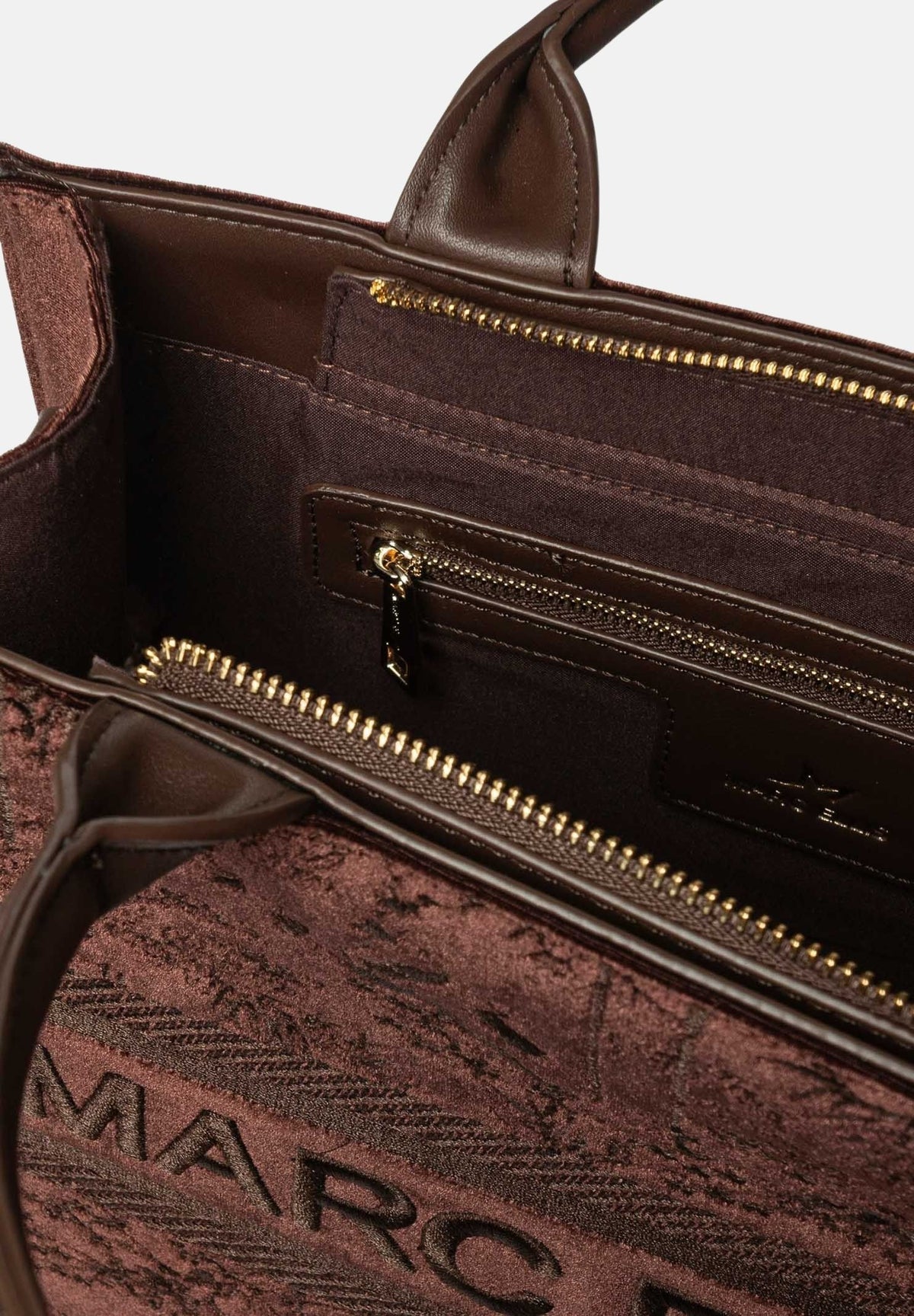 MARC ELLIS Borsa SOPHY L  marrone cioccolato per donna con elegante motivo jacquard logato SOPHY-L CH MARC ELLIS 