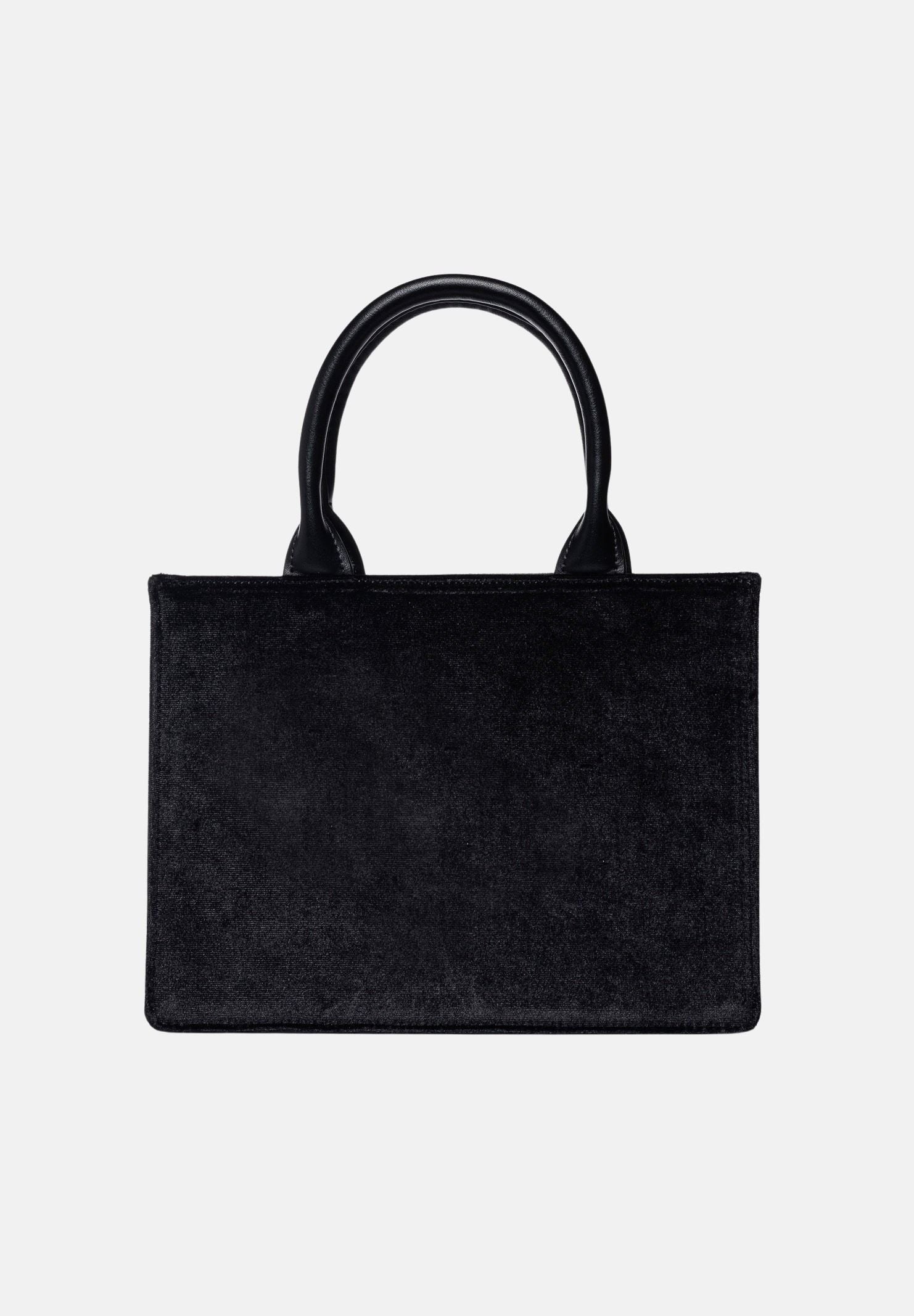 MARC ELLIS Borsa a mano SOPHY M nera da donna con doppi manici e charm logo dorato. SOPHY-M BL MARC ELLIS 