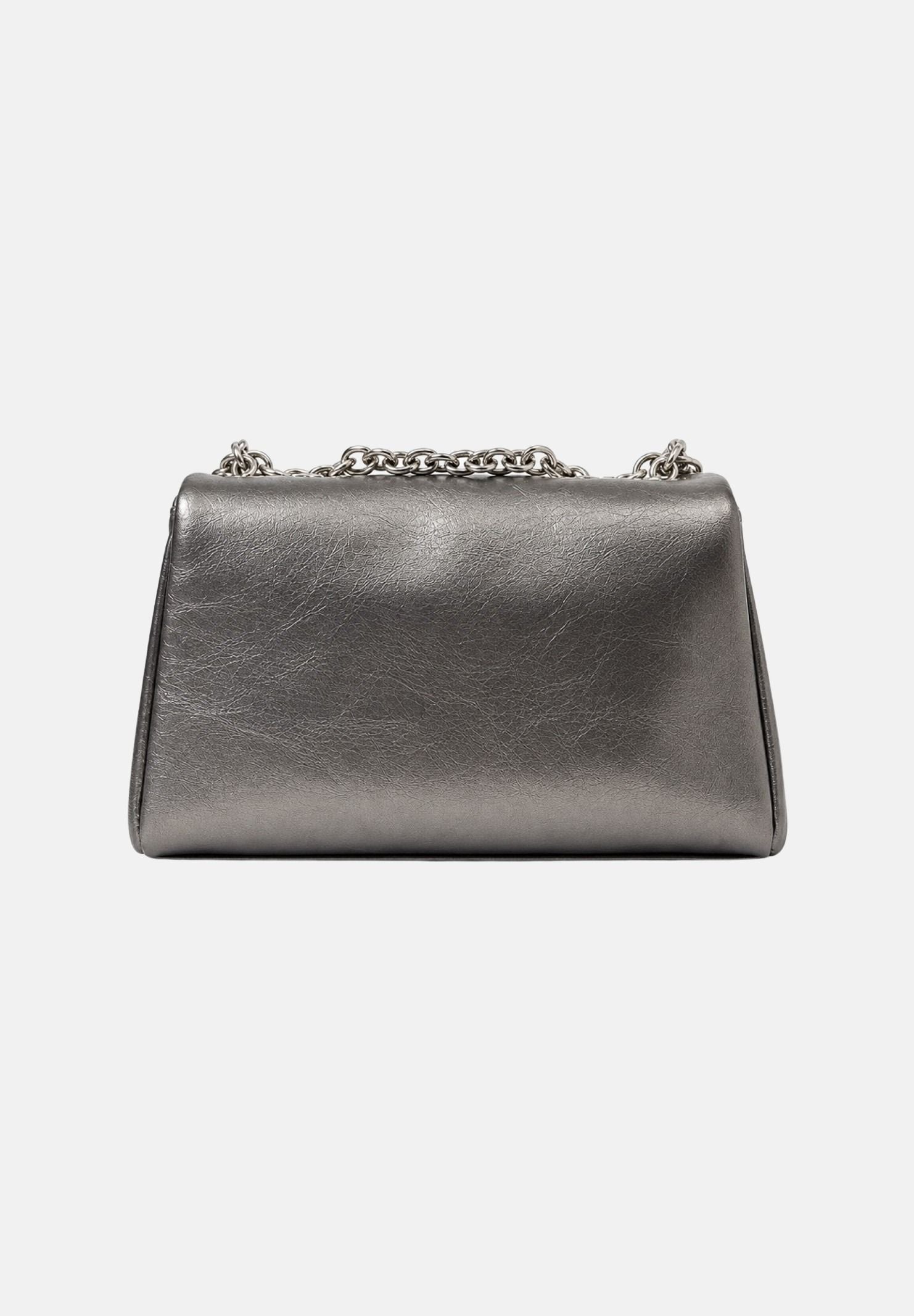 MARC ELLIS Borsa a tracolla WENDA S grigio canna di fucile per donna con elegante finitura metallica, patta frontale WENDA-S-SY GUME MARC ELLIS 