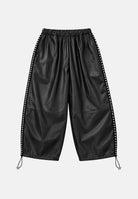 MARCELO BURLON COUNTY OF MILAN Pantaloni wide leg nero da donna 26ICM30278 NE MARCELO BURLON COUNTY OF MILAN 