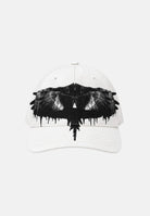 MARCELO BURLON Cappello da baseball Off White Black bianco e nero per uomo e donna, con visiera curva e grafica frontale.<BR/> BL00CON0012 V1 MARCELO BURLON COUNTY OF MILAN 