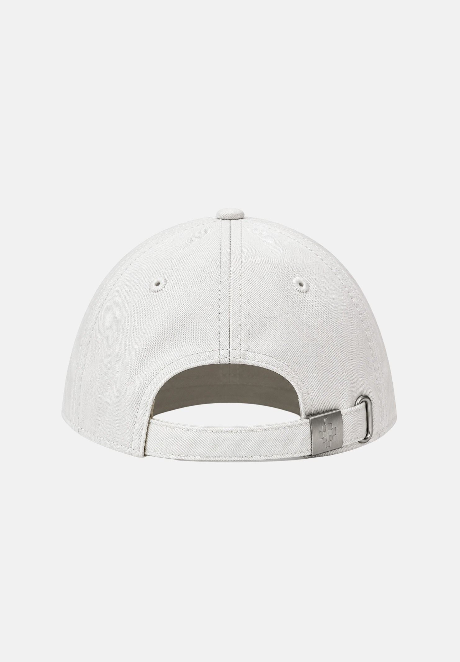 MARCELO BURLON Cappello da baseball Off White Black bianco e nero per uomo e donna, con visiera curva e grafica frontale.<BR/> BL00CON0012 V1 MARCELO BURLON COUNTY OF MILAN 