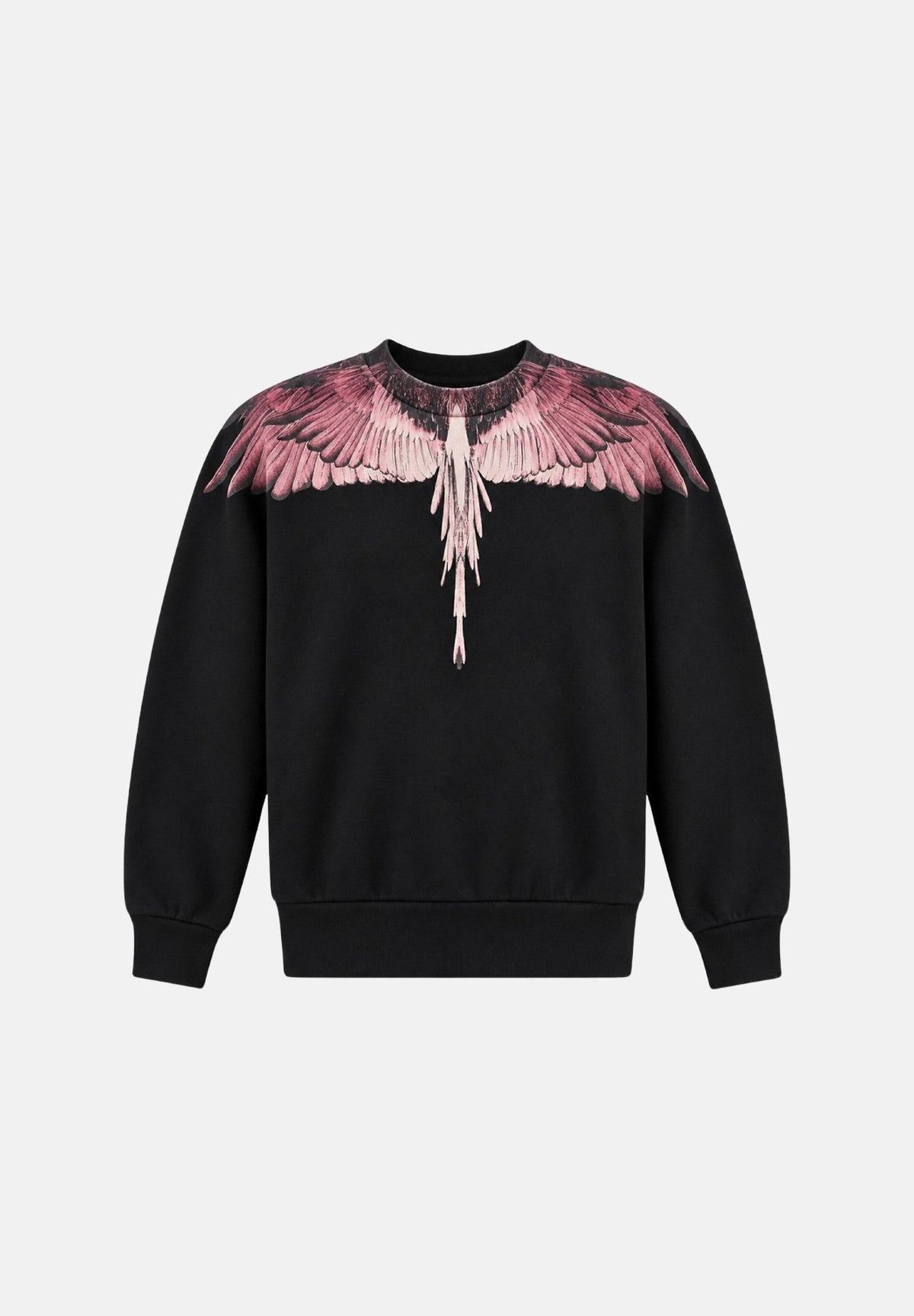 MARCELO BURLON COUNTY OF MILAN Felpa girocollo WINGS nero da bambina F6CMJGSW089J 110 MARCELO BURLON COUNTY OF MILAN 