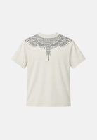 MARCELO BURLON COUNTY OF MILAN T-shirt WINGS cocco per donna e ragazza con iconica grafica effetto gioiello sul girocollo. F6CMJGTH075 412 MARCELO BURLON COUNTY OF MILAN 