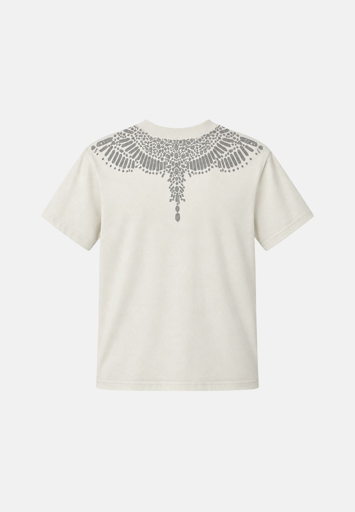 MARCELO BURLON COUNTY OF MILAN T-shirt WINGS cocco per donna e ragazza con iconica grafica effetto gioiello sul girocollo. F6CMJGTH075 412 MARCELO BURLON COUNTY OF MILAN 