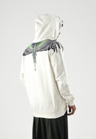 MARCELO BURLON COUNTY OF MILAN Felpa con cappuccio cocco per uomo con iconiche ali verdi sulle spalle. F6CMMAHS037 412 MARCELO BURLON COUNTY OF MILAN 