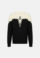 MARCELO BURLON COUNTY OF MILAN Maglia JUMPER nera-bianca da uomo F6CMMAJP024 110-91 MARCELO BURLON COUNTY OF MILAN 