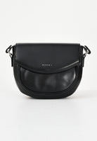 MARNI Borsa a tracolla Smile nera da donna con finitura effetto pelle M01476M00TK 0M900 MARNI 