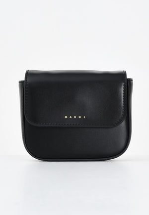 MARNI Borsa a tracolla in eco-pelle Punk nera da donna M01609M00TK 0M900 MARNI 
