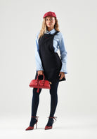 MARNI Abito salopette denim scuro per donna, ragazza e bambina con bretelle regolabili e tasche applicate M01847M00XK 0M862 MARNI 
