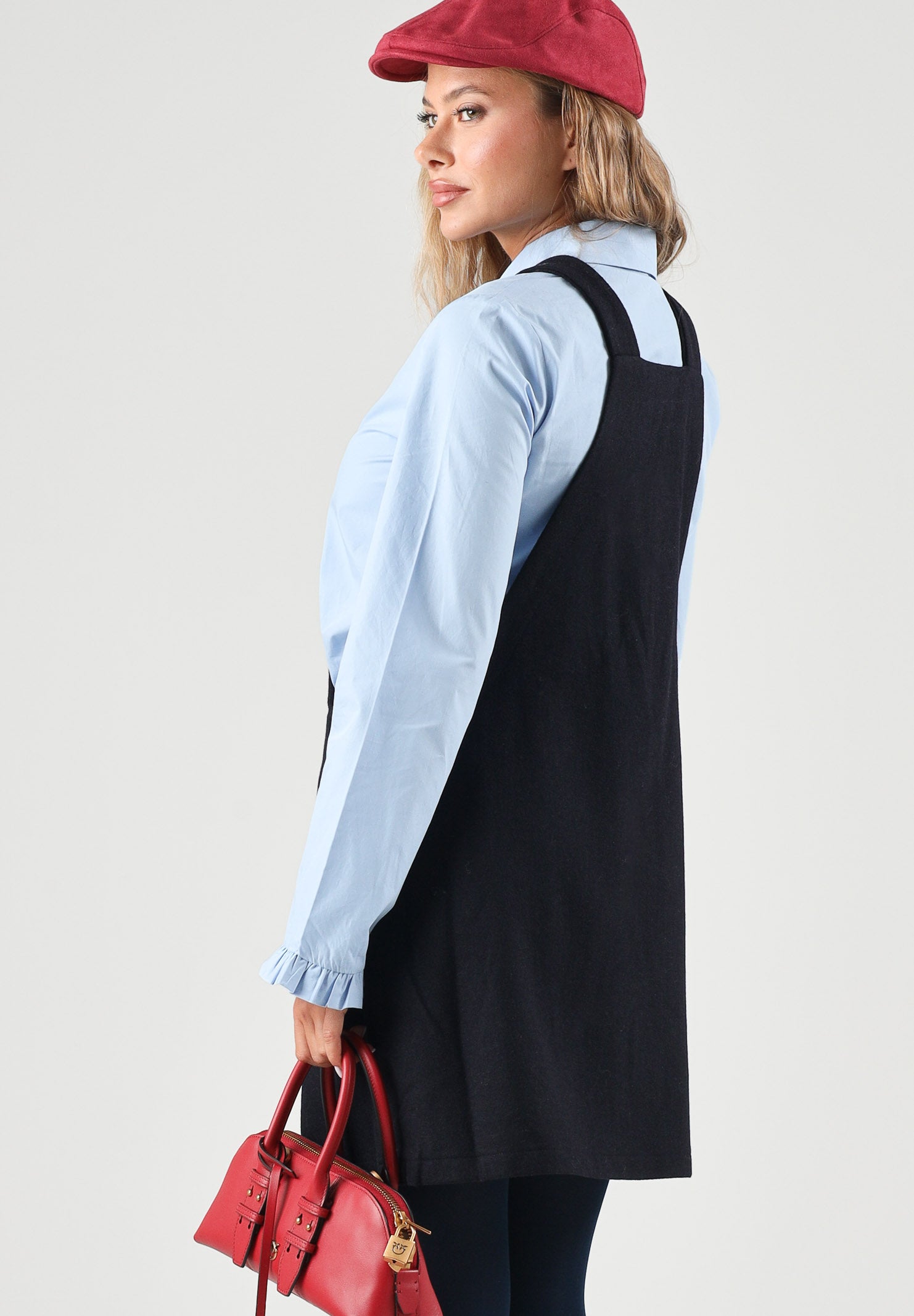 MARNI Abito salopette denim scuro per donna, ragazza e bambina con bretelle regolabili e tasche applicate M01847M00XK 0M862 MARNI 