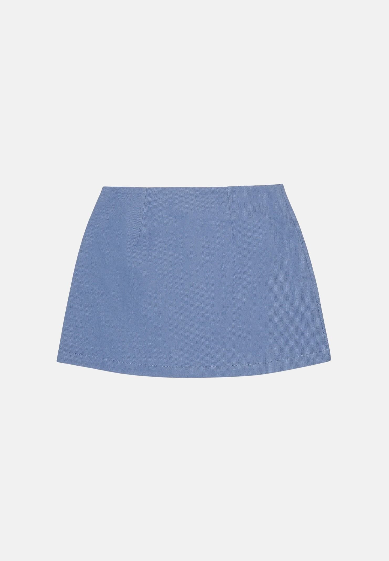 MARNI Gonna Thunderstone azzurro cielo,  per donna, ragazzi e bambini con logo ricamato e doppi dettagli fibbia laterali. M01858M00XI 0M865 MARNI 