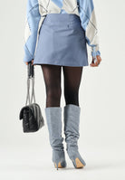 MARNI Gonna Thunderstone azzurro cielo,  per donna, ragazzi e bambini con logo ricamato e doppi dettagli fibbia laterali. M01858M00XI 0M865 MARNI 