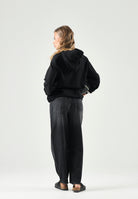MARNI Felpa con cappuccio HODDIE nera  per donna, ragazzi e bambini con logo Marni frontale e tasca a marsupio. M01883M00V0 0M900 MARNI 