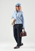 MARNI Jeans denim blu scuro per donna, ragazzi e bambini con taglio cropped M01909M00XY 0M01 MARNI 