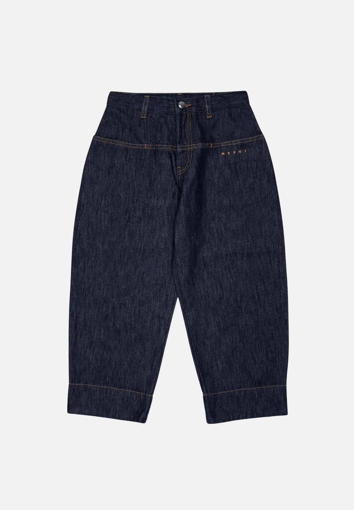 MARNI Jeans denim blu scuro per donna, ragazzi e bambini con taglio cropped M01909M00XY 0M01 MARNI 