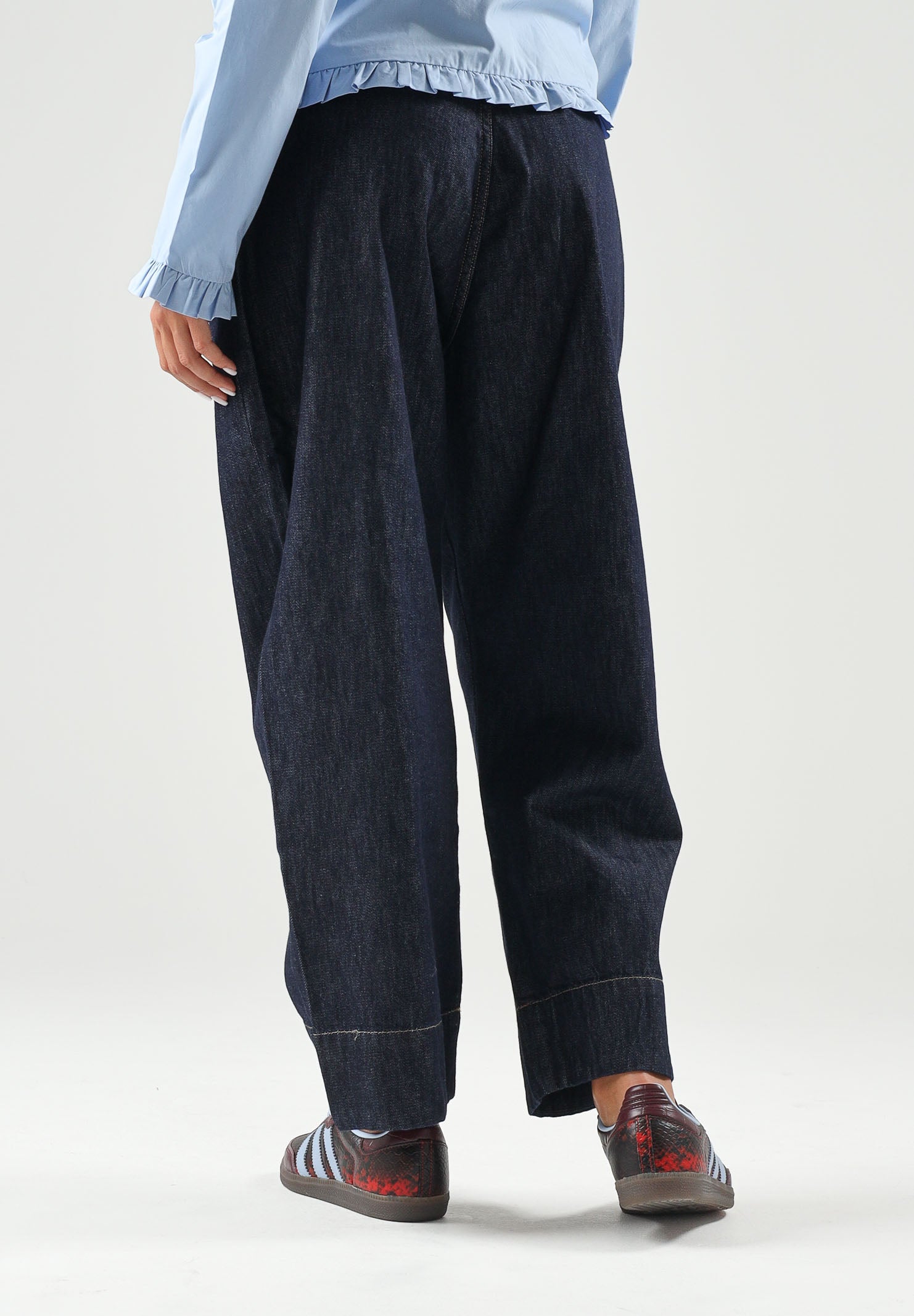 MARNI Jeans denim blu scuro per donna, ragazzi e bambini con taglio cropped M01909M00XY 0M01 MARNI 