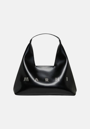MARNI Borsa mini a spalla DIAMOND LOGO, colore nero da donna con logo frontale M02030M00TK 0M900 MARNI 