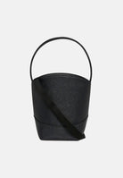 MARNI Borsa a secchiello nera per donna, ragazza e bambina con manico superiore e logo iconico gold M02031M00YE 0M900 MARNI 