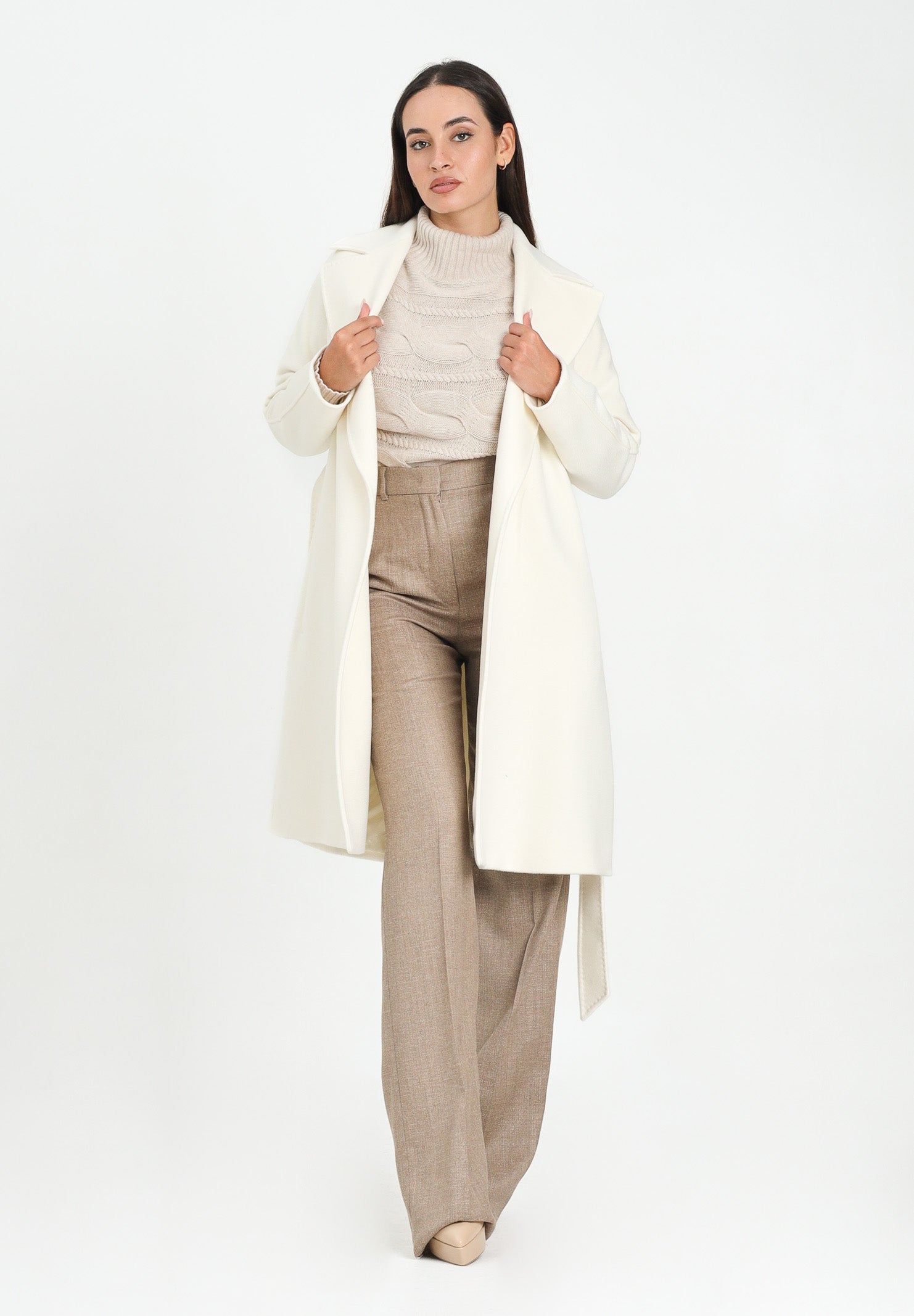 MAX MARA Cappotto Dravenna panna da donna 2526016091600 001 MAX MARA 