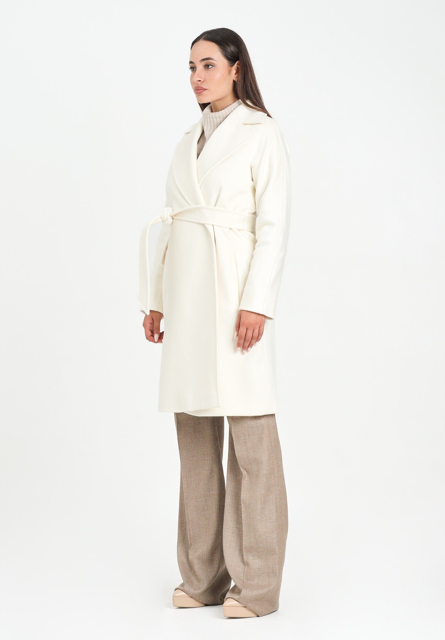 MAX MARA Cappotto Dravenna panna da donna 2526016091600 001 MAX MARA 