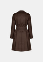 MAX MARA Cappotto MSTDRAVENNA marrone scuro da donna con cintura coordinata 2626016081600 089 MAX MARA STUDIO 