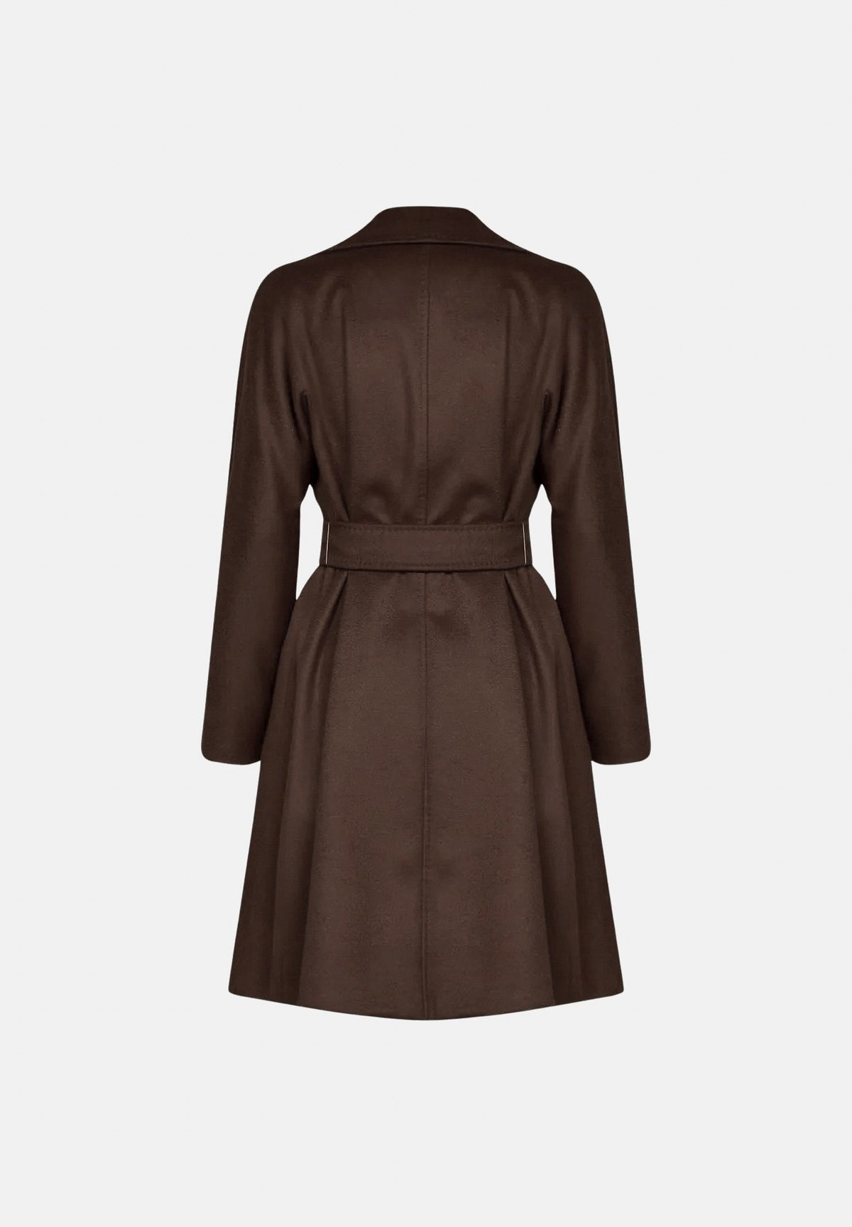 MAX MARA Cappotto MSTDRAVENNA marrone scuro da donna con cintura coordinata 2626016081600 089 MAX MARA STUDIO 