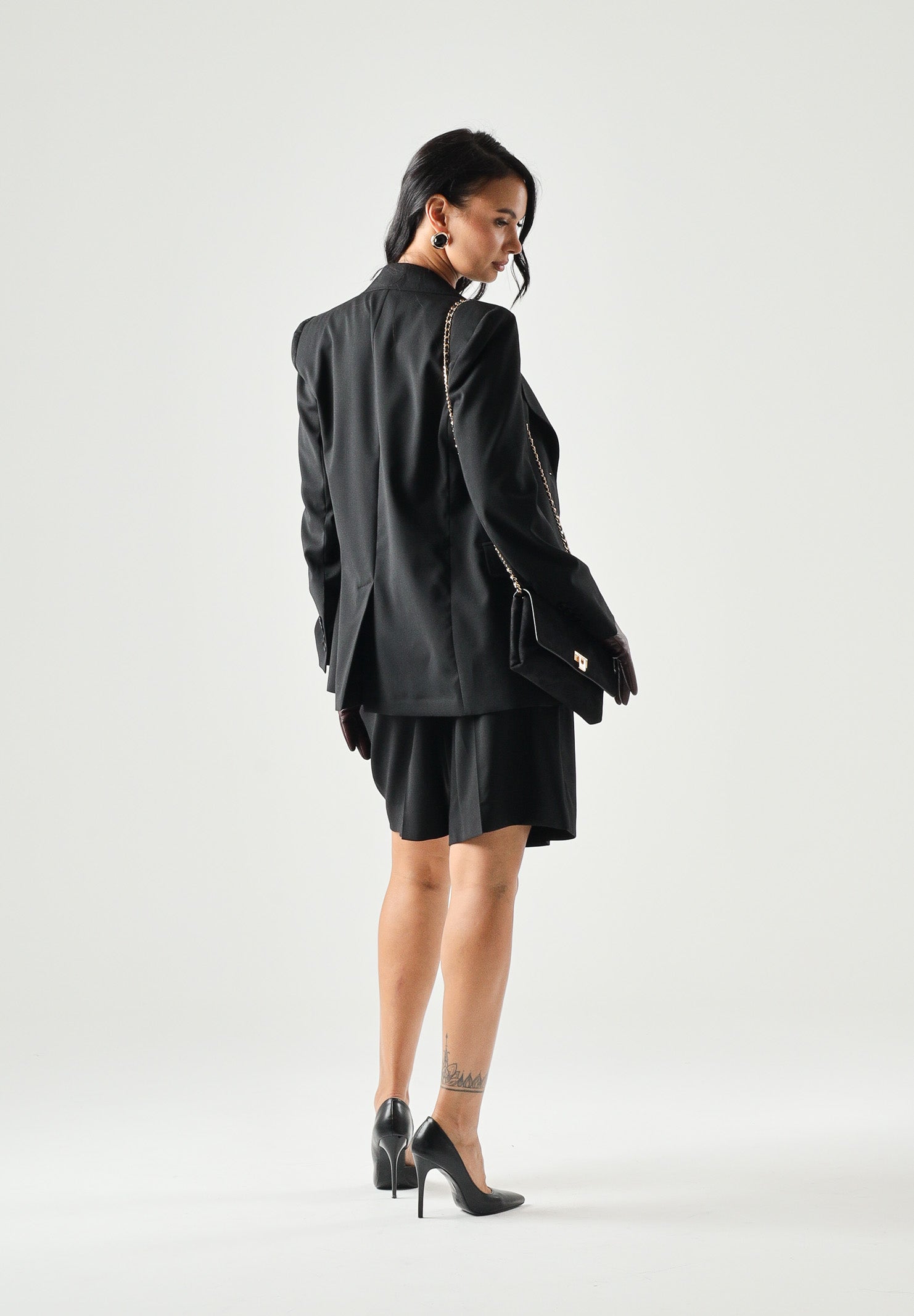 MAX MARA Giacca MSTASSENZI monopetto in panno lana, nero, da donna con collo revers<BR/> 2626046021600 010 MAX MARA 