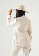 MAX MARA  Blazer LINZ  monopetto bianco naturale beige LINZ da donna. 2626046055600 052 MAX MARA 