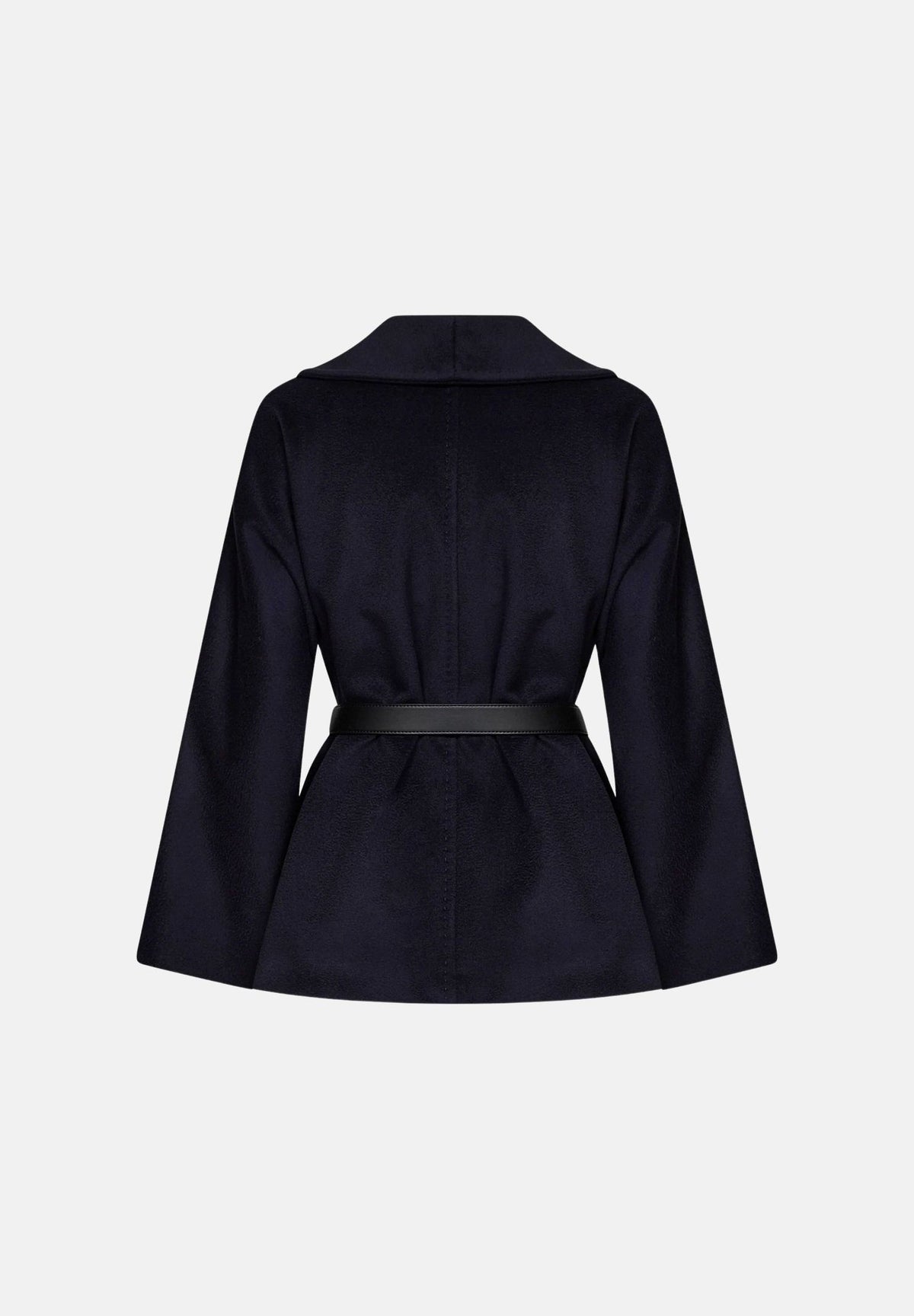 MAX MARA Cappotto MSTABISSI in pura lana blu, da donna con cintura in vita e linea femminile. 2626086081600 010 MAX MARA STUDIO 
