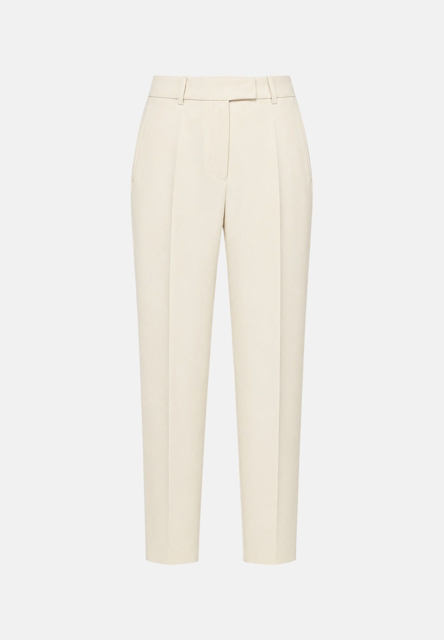 MAX MARA Pantaloni JERTA sartoriali naturale, colore basico beige, donna con piega frontale . 2626136035600 052 MAX MARA 