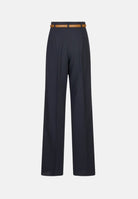 MAX MARA STUDIO Pantalone MSTADUNCO fluido nero da donna con tasche alla francese 2626136081600 007 MAX MARA 