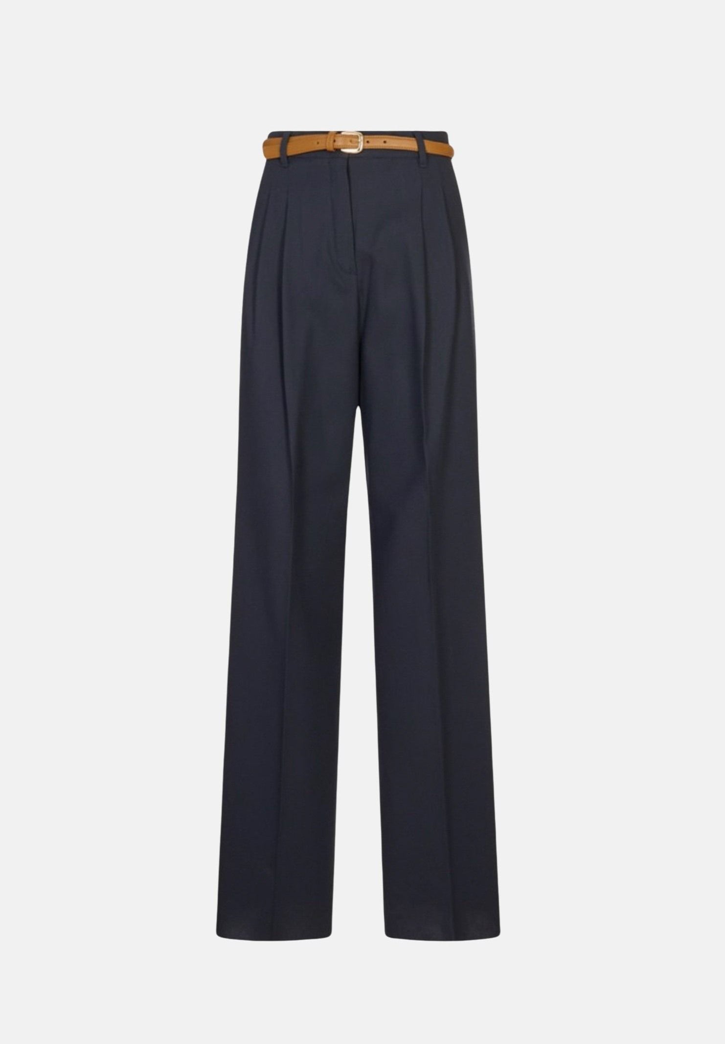 MAX MARA STUDIO Pantalone MSTADUNCO fluido nero da donna con tasche alla francese 2626136081600 007 MAX MARA 