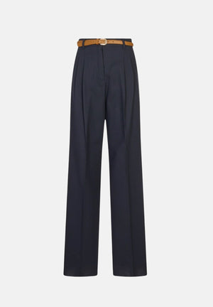 MAX MARA STUDIO Pantalone MSTADUNCO fluido nero da donna con tasche alla francese 2626136081600 007 MAX MARA 