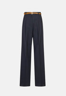 MAX MARA STUDIO Pantalone MSTADUNCO fluido nero da donna con tasche alla francese 2626136081600 007 MAX MARA 