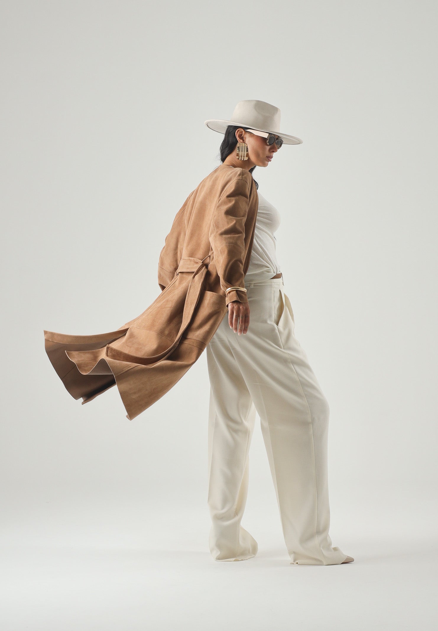 MAX MARA Pantalone MSTADUNCO bianco-avorio, da donna, chiusura con tasche alla francese<BR/> 2626136081600 011 MAX MARA 