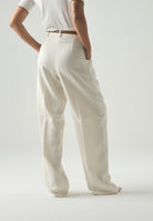 MAX MARA Pantalone MSTADUNCO bianco-avorio, da donna, chiusura con tasche alla francese<BR/> 2626136081600 011 MAX MARA 