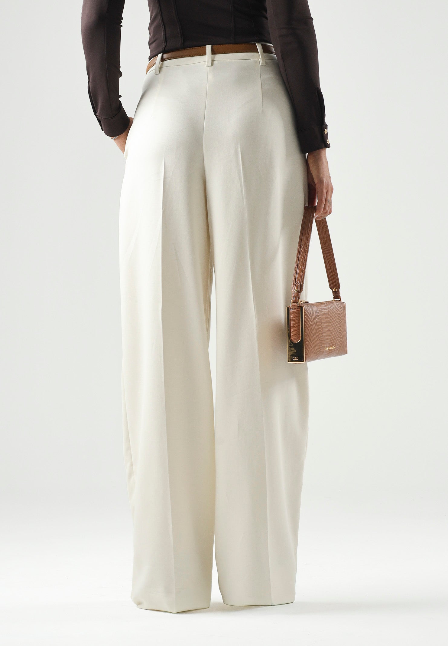 MAX MARA Pantalone MSTADUNCO bianco-avorio, da donna, chiusura con tasche alla francese<BR/> 2626136081600 011 MAX MARA 
