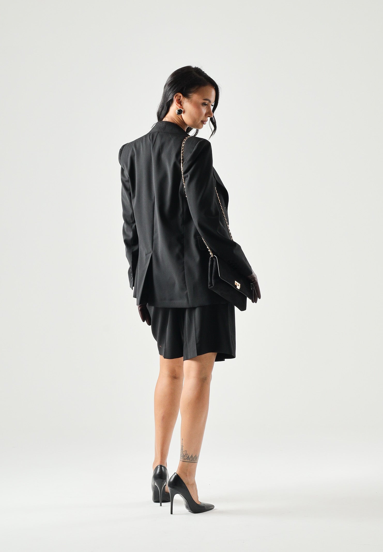 MAX MARA Bermuda MSTADORNO in tela nero da donna <BR/> 2626146021600 010 MAX MARA 