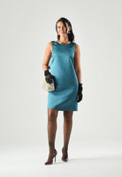 MAX MARA STUDIO Abito MSESCALATA midi petrolio, blu-verde, da donna <BR/> 2626226063600 005 MAX MARA 