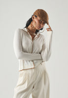 MAX MARA Cardigan bianco in fillato di lana e seta MSTTARGA da donna. 2626346011600 012 MAX MARA 