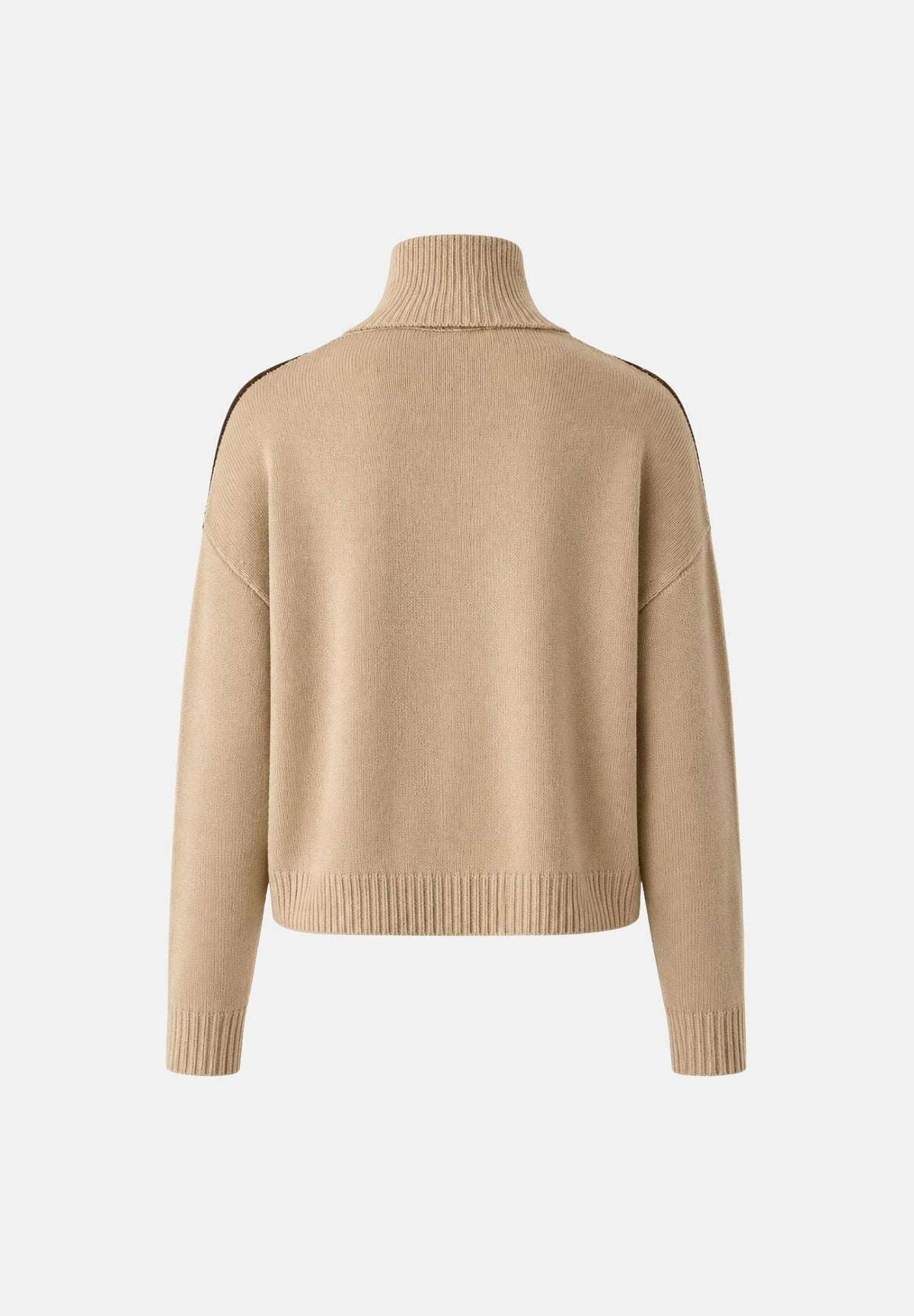 MAX MARA Cardigan MSTPACCHE Ecru-beige da donna con motivo a rombi jacquard. 2626346052600 001 MAX MARA STUDIO 