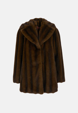 MAX MARA Pelliccia SHORTY  nocciola marrone da donna a pelo corto 2626456022600 001 MAX MARA STUDIO 