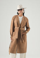 MAX MARA STUDIO Spoverino MSTPORTICI, -cammello/beige, da donna in pelle scamosciata<BR/> 2626476011600 002 MAX MARA 